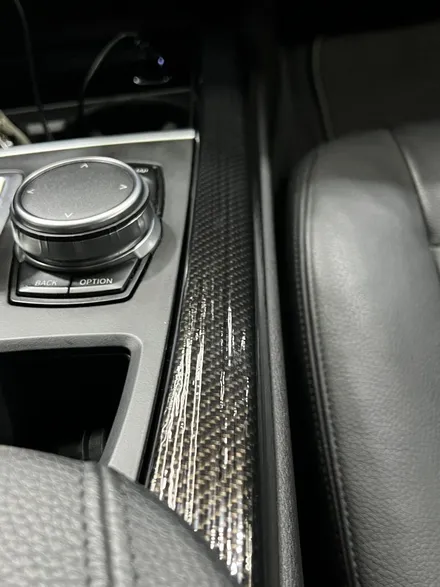 BMW X5 유광 카본 실내 랩핑 우드 몰딩 실내 랩핑- [구미랩핑/대구랩핑/경북랩핑/sy디자인커스텀] / 구미시 선기동