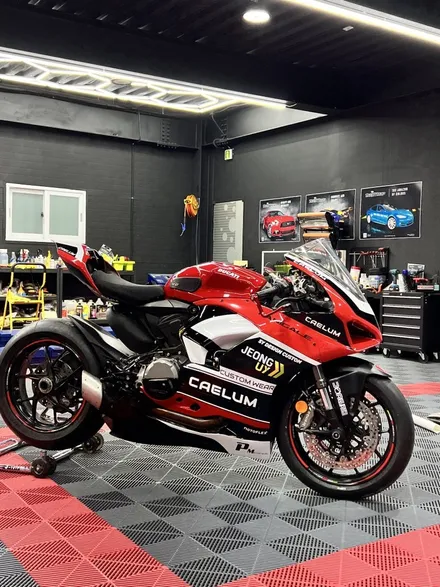 바이크 랩핑 두가티 파니갈레 Panigale 전체 실사 랩핑 데칼 디자인 커스텀 랩핑 - [구미랩핑/대구랩핑/경북랩핑/sy디자인커스텀] / 구미시 선기동