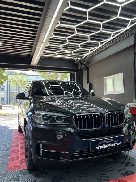 BMW X5 유광 카본 실내 랩핑 우드 몰딩 실내 랩핑- [구미랩핑/대구랩핑/경북랩핑/sy디자인커스텀] / 구미시 선기동
