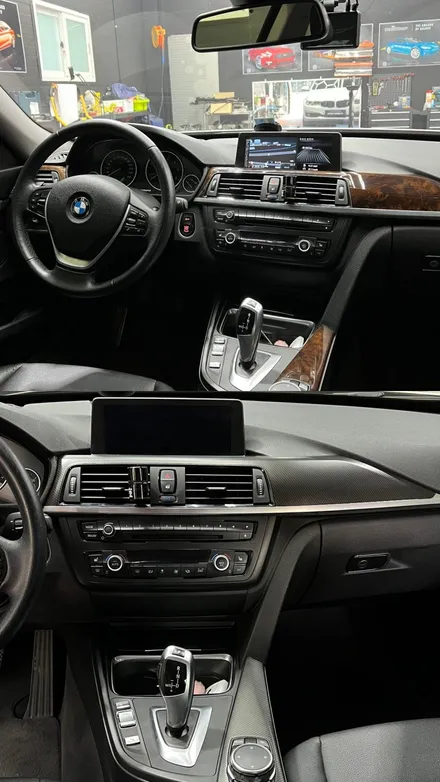 BMW 3시리즈 3GT 무광 카본 실내 랩핑 택랩 세라믹 매트 카본 랩핑 - [구미랩핑/대구랩핑/경북랩핑/sy디자인커스텀] / 구미시 선기동