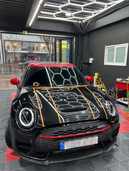 BMW 미니 클럽맨 바이퍼 데칼 디자인 랩핑 포인트 랩핑 - [구미랩핑/대구랩핑/경북랩핑/sy디자인커스텀] / 구미시 선기동