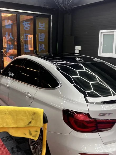 BMW 3GT 택랩 고광택 블랙 유광 루프스킨 샤크 안테나 부분 랩핑 - [구미랩핑/대구랩핑/경북랩핑/sy디자인커스텀] / 구미시 선기동