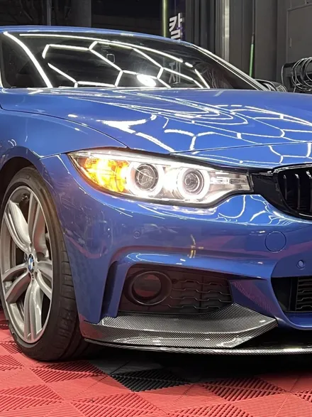 BMW 428i 안개등 포인트랩핑 택랩 블랙유광 랩핑 - [구미랩핑/대구랩핑/경북랩핑/sy디자인커스텀] / 구미시 선기동
