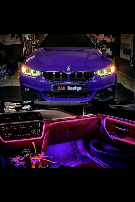 BMW F32 420I 쿠페 비노출 엠비언트 카본 스포일러 시공 / 광진구, 성수, 송파, 동대문
