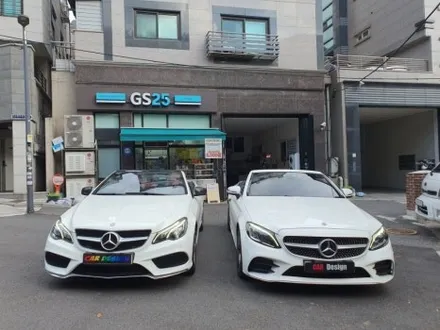 벤츠w205 w212 C클래스 E클래스 카브리올레 후방 블랙박스 거치대 시공 / 광진구, 성수, 송파, 동대문