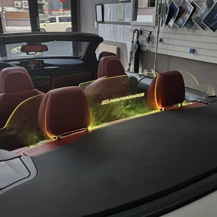 BMW F32 428I 컨버터블 윈드디플렉터LED 비노출 엠비언트 시공 / 광진구, 성수, 송파, 동대문