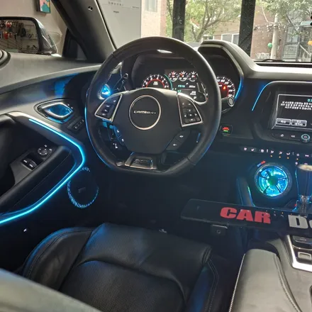쉐보레 카마로 카마로SS 송풍구 LED 엠비언트 순정 광량업 네비게이션 작업 / 광진구, 성수, 송파, 동대문