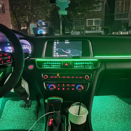 기아 더뉴K5 2018년식 RGB 아크릴 엠비언트, 풋등, 송풍구LED 시공!! 서울 광진구 카디자인 입고 / 광진구, 성수, 송파, 동대문