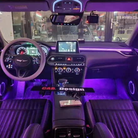 제네시스 G70 아크릴 매립 엠비언트 풋등 스피커 LED / 광진구, 성수, 송파, 동대문