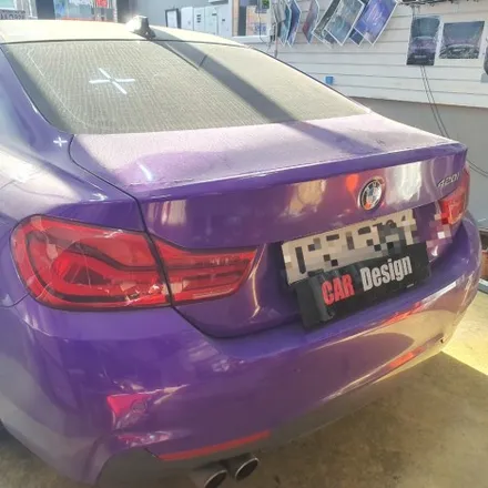 BMW F32 420I 쿠페 비노출 엠비언트 카본 스포일러 시공 / 광진구, 성수, 송파, 동대문