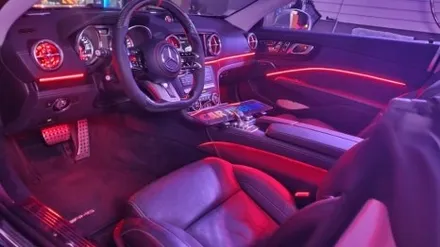 서울 광진구에서 벤츠SL 63AMG R172 비노출과 매립 엠비언트 후방 블랙박스 예시설명 / 광진구, 성수, 송파, 동대문
