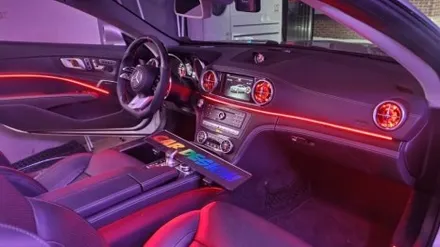 서울 광진구에서 벤츠SL 63AMG R172 비노출과 매립 엠비언트 후방 블랙박스 예시설명 / 광진구, 성수, 송파, 동대문