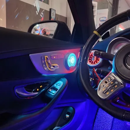 벤츠 C63 AMG 쿠페, 벤풍구 송풍구LED 벤츠송풍구 스피커부메스터 스피커LED 엠비언트 풋등 순정연동, 서울 광진구 카디자인 입고!! / 광진구, 성수, 송파, 동대문