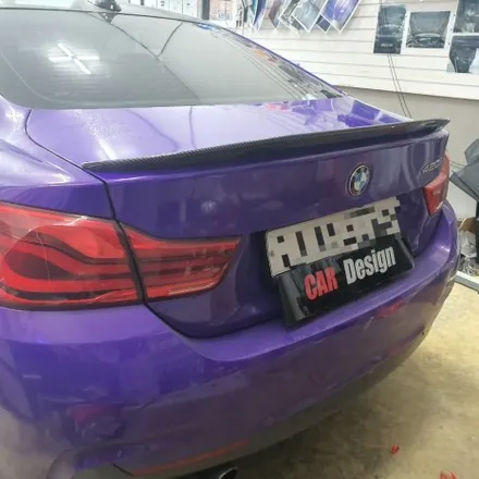 BMW F32 420I 쿠페 비노출 엠비언트 카본 스포일러 시공 / 광진구, 성수, 송파, 동대문