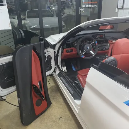 BMW F32 428I 컨버터블 윈드디플렉터LED 비노출 엠비언트 시공 / 광진구, 성수, 송파, 동대문