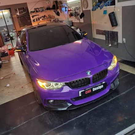 BMW F32 420I 쿠페 비노출 엠비언트 카본 스포일러 시공 / 광진구, 성수, 송파, 동대문