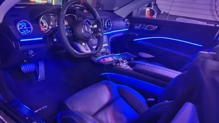 서울 광진구에서 벤츠SL 63AMG R172 비노출과 매립 엠비언트 후방 블랙박스 예시설명 / 광진구, 성수, 송파, 동대문