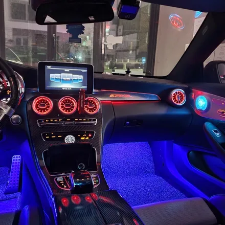 벤츠 C63 AMG 쿠페, 벤풍구 송풍구LED 벤츠송풍구 스피커부메스터 스피커LED 엠비언트 풋등 순정연동, 서울 광진구 카디자인 입고!! / 광진구, 성수, 송파, 동대문