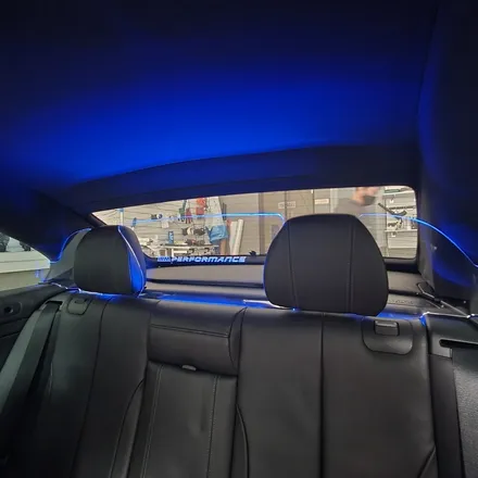 오픈카의 현실... 머리날림 해결! 디자인, 실용성, 가성비를 한번에! BMW F83 M4 컨버터블 윈드 디플렉터, 아크릴 조명 바람막이 시공. / 광진구, 성수, 송파, 동대문