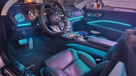 서울 광진구에서 벤츠SL 63AMG R172 비노출과 매립 엠비언트 후방 블랙박스 예시설명 / 광진구, 성수, 송파, 동대문