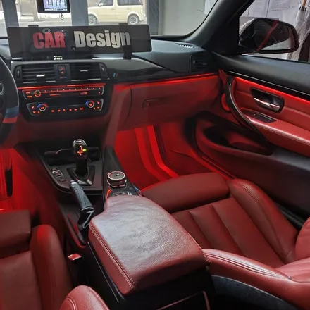 BMW F32 428I 컨버터블 윈드디플렉터LED 비노출 엠비언트 시공 / 광진구, 성수, 송파, 동대문
