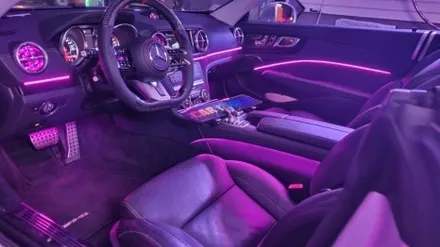 서울 광진구에서 벤츠SL 63AMG R172 비노출과 매립 엠비언트 후방 블랙박스 예시설명 / 광진구, 성수, 송파, 동대문
