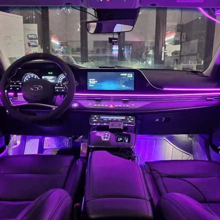 현대 더뉴그랜저 2020년식 RGB 아크릴 매립형 엠비언트무드등, 풋등 시공!! 서울 광진구 카디자인 입고 / 광진구, 성수, 송파, 동대문