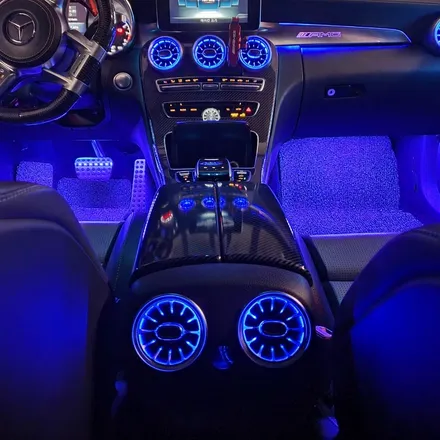 벤츠 C63 AMG 쿠페, 벤풍구 송풍구LED 벤츠송풍구 스피커부메스터 스피커LED 엠비언트 풋등 순정연동, 서울 광진구 카디자인 입고!! / 광진구, 성수, 송파, 동대문