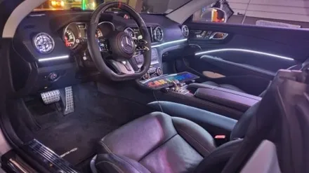 서울 광진구에서 벤츠SL 63AMG R172 비노출과 매립 엠비언트 후방 블랙박스 예시설명 / 광진구, 성수, 송파, 동대문