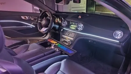 서울 광진구에서 벤츠SL 63AMG R172 비노출과 매립 엠비언트 후방 블랙박스 예시설명 / 광진구, 성수, 송파, 동대문