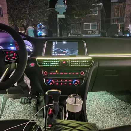 기아 더뉴K5 2018년식 RGB 아크릴 엠비언트, 풋등, 송풍구LED 시공!! 서울 광진구 카디자인 입고 / 광진구, 성수, 송파, 동대문