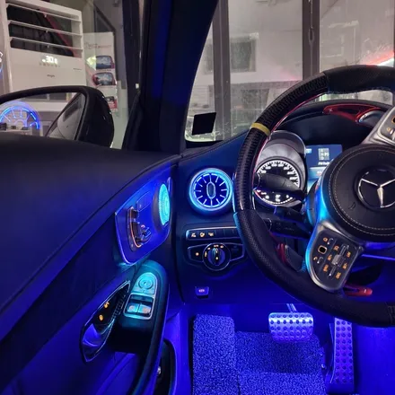 벤츠 C63 AMG 쿠페, 벤풍구 송풍구LED 벤츠송풍구 스피커부메스터 스피커LED 엠비언트 풋등 순정연동, 서울 광진구 카디자인 입고!! / 광진구, 성수, 송파, 동대문