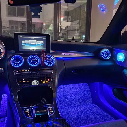 벤츠 C63 AMG 쿠페, 벤풍구 송풍구LED 벤츠송풍구 스피커부메스터 스피커LED 엠비언트 풋등 순정연동, 서울 광진구 카디자인 입고!! / 광진구, 성수, 송파, 동대문