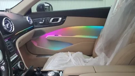 서울 광진구에서 벤츠SL 63AMG R172 비노출과 매립 엠비언트 후방 블랙박스 예시설명 / 광진구, 성수, 송파, 동대문