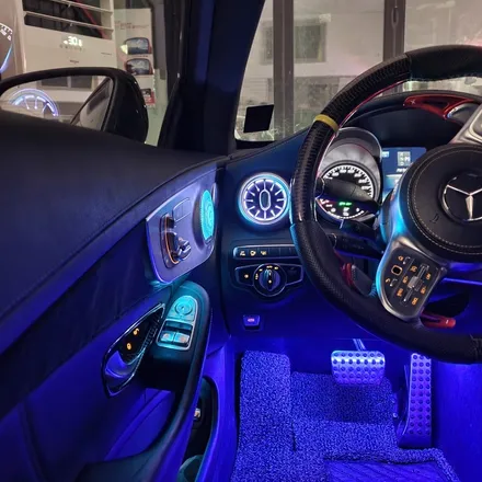 벤츠 C63 AMG 쿠페, 벤풍구 송풍구LED 벤츠송풍구 스피커부메스터 스피커LED 엠비언트 풋등 순정연동, 서울 광진구 카디자인 입고!! / 광진구, 성수, 송파, 동대문