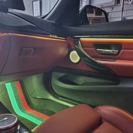 BMW F32 428I 컨버터블 윈드디플렉터LED 비노출 엠비언트 시공 / 광진구, 성수, 송파, 동대문