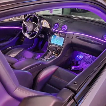 벤츠 CLK 500 C209 2006년식 V8 쿠페 엠비언트 아크릴 송풍구led / 광진구, 성수, 송파, 동대문
