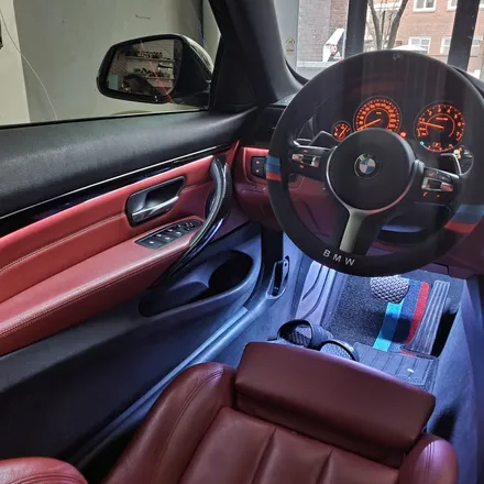 BMW F32 428I 컨버터블 윈드디플렉터LED 비노출 엠비언트 시공 / 광진구, 성수, 송파, 동대문