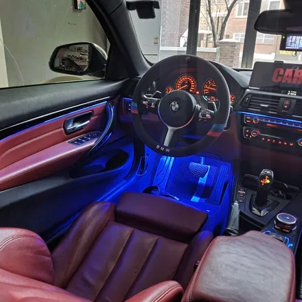 BMW F32 428I 컨버터블 윈드디플렉터LED 비노출 엠비언트 시공 / 광진구, 성수, 송파, 동대문