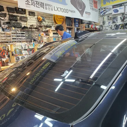 BMW 528I E60 2008년식 레인보우V70 반 반사 썬팅, 기존필름 제거 / 광진구, 성수, 송파, 동대문