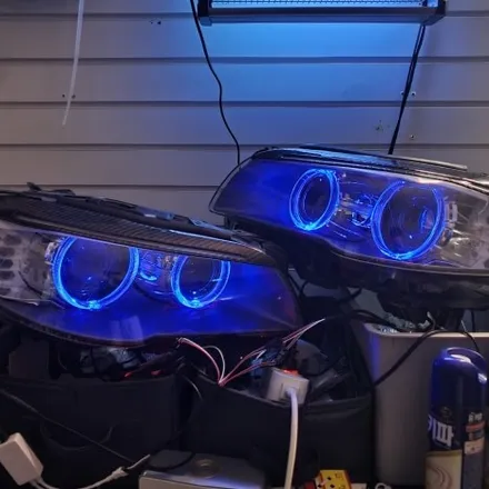 BMW 5시리즈 F10 RGB 헤드라이트 아이라인 튜닝 / 광진구, 성수, 송파, 동대문
