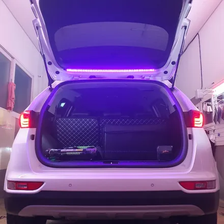 이거 완전 인싸템인데!? SUV 트렁크 커스텀LED 시공. 기아 스포티지QL 실내 엠비언트 무드등, 서울 광진구 카디자인 에서!! / 광진구, 성수, 송파, 동대문