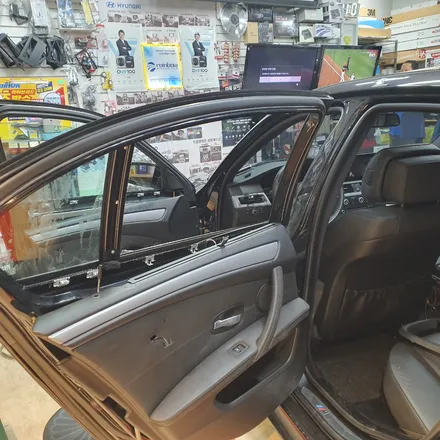 BMW 528I E60 2008년식 레인보우V70 반 반사 썬팅, 기존필름 제거 / 광진구, 성수, 송파, 동대문