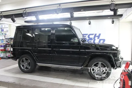 탑폴리싱 [ 벤츠 G350 ] 에이버리 카르마인레드로 전체랩핑하기 / 양천구 신정동