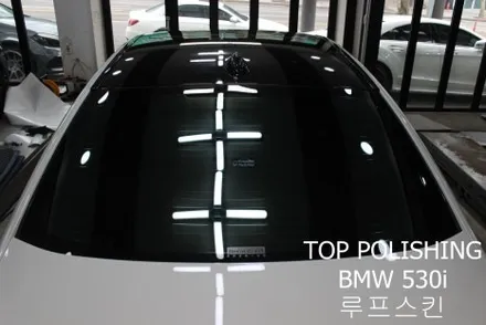 탑폴리싱 [ BMW 530i ] 크롬죽이기와 루프스킨 랩핑 후 블랙키드니그릴 교체하기 / 양천구 신정동