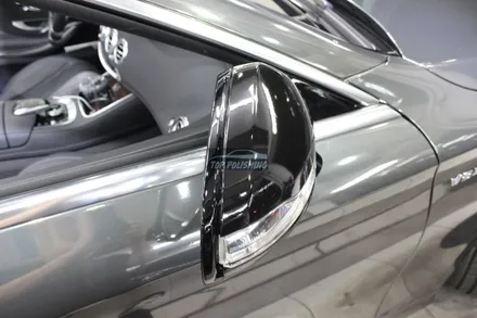 탑폴리싱 [ 벤츠 S63AMG 카브리올레 ] 국내1호출고차량 에이버리 슈프림 블랙크롬 전체랩핑 하기 / 양천구 신정동