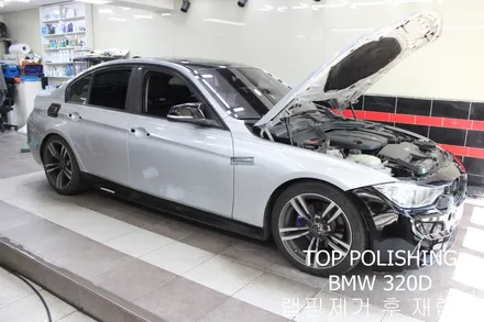탑폴리싱 [ BMW F30 320D ] 랩핑제거 후 락그레이로 전체랩핑하기 / 양천구 신정동