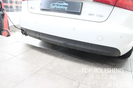 탑폴리싱 [ 아우디 A6 ] 루프스킨 + 실내랩핑 + RS6룩앞범퍼교환 + 디퓨져교환하기 / 양천구 신정동