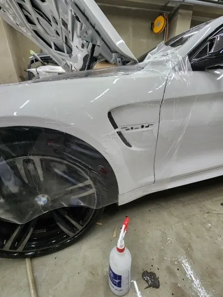 BMW M4 프런트 패키지 PPF 시공 / 화성시 정남면