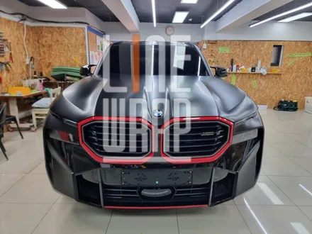 [광진구전체랩핑] BMW XM 리페어 사틴블랙 전체랩핑 XM레드포인트 랩핑